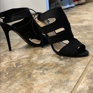 Charlotte Russe black, strapping heels
